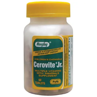 Rugby Cerovite Jr. Children’s Chewable 60 Tabs